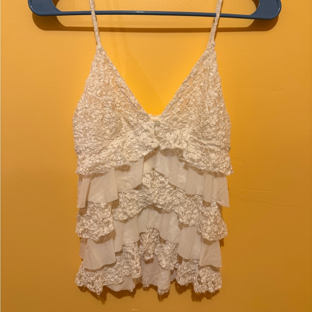 Kimchi Blue Lace Open Front Top